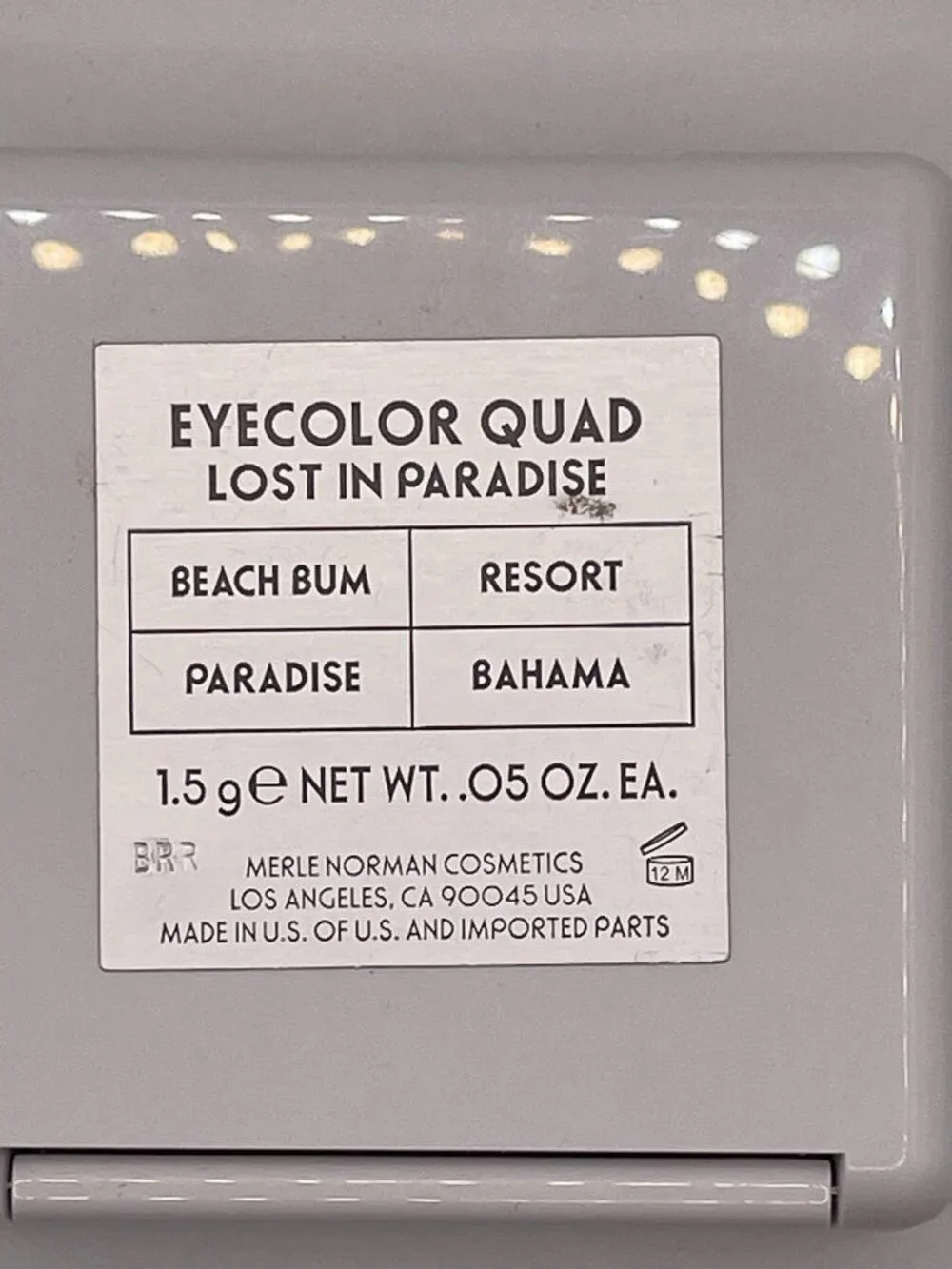 MERLE NORMAN EYECOLOR QUAD Discontinued Palette Lost In Paradise‎ Bahama Resort